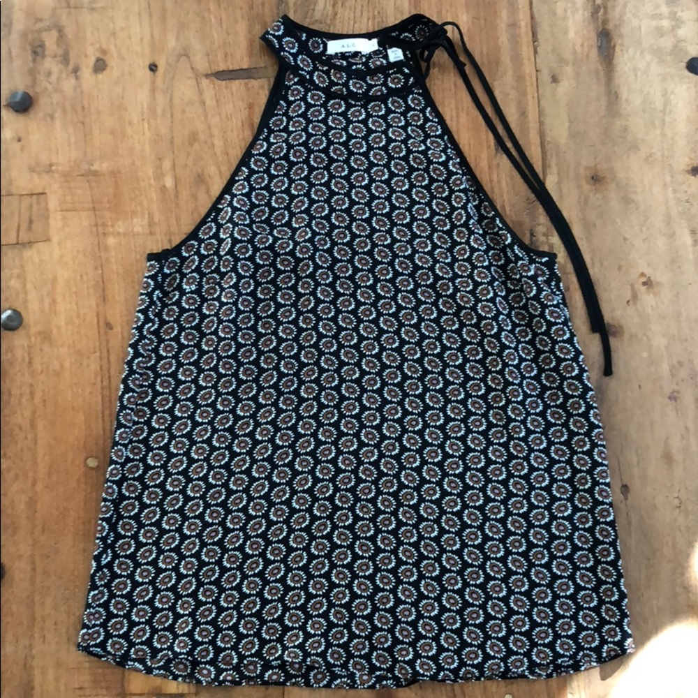 ALC sleeveless silk top, 4